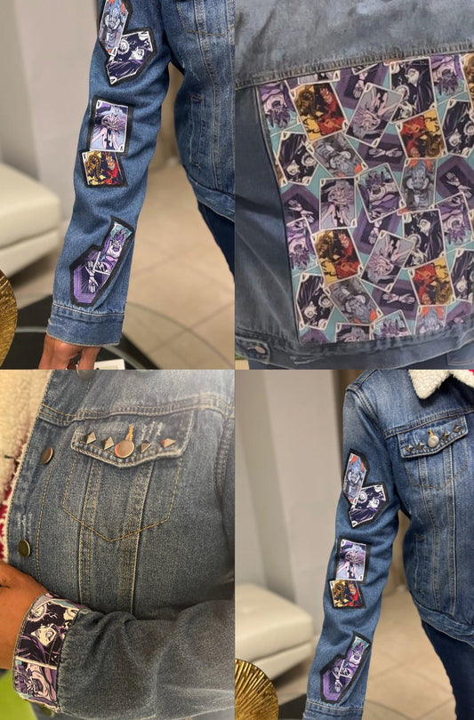 Villian Jean Jacket - Premium  from Litty Slumz - Just $85! Shop Now & Pay Later; Only Available For Clothing Apparels.